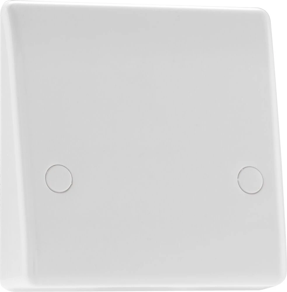 BG Nexus Series White Moulded 45A Cooker Flex Outlet Plate Bottom Entry