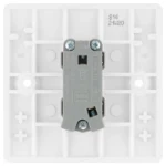 BG Nexus Series White Moulded 10AX Bell Push Switch 1 Way