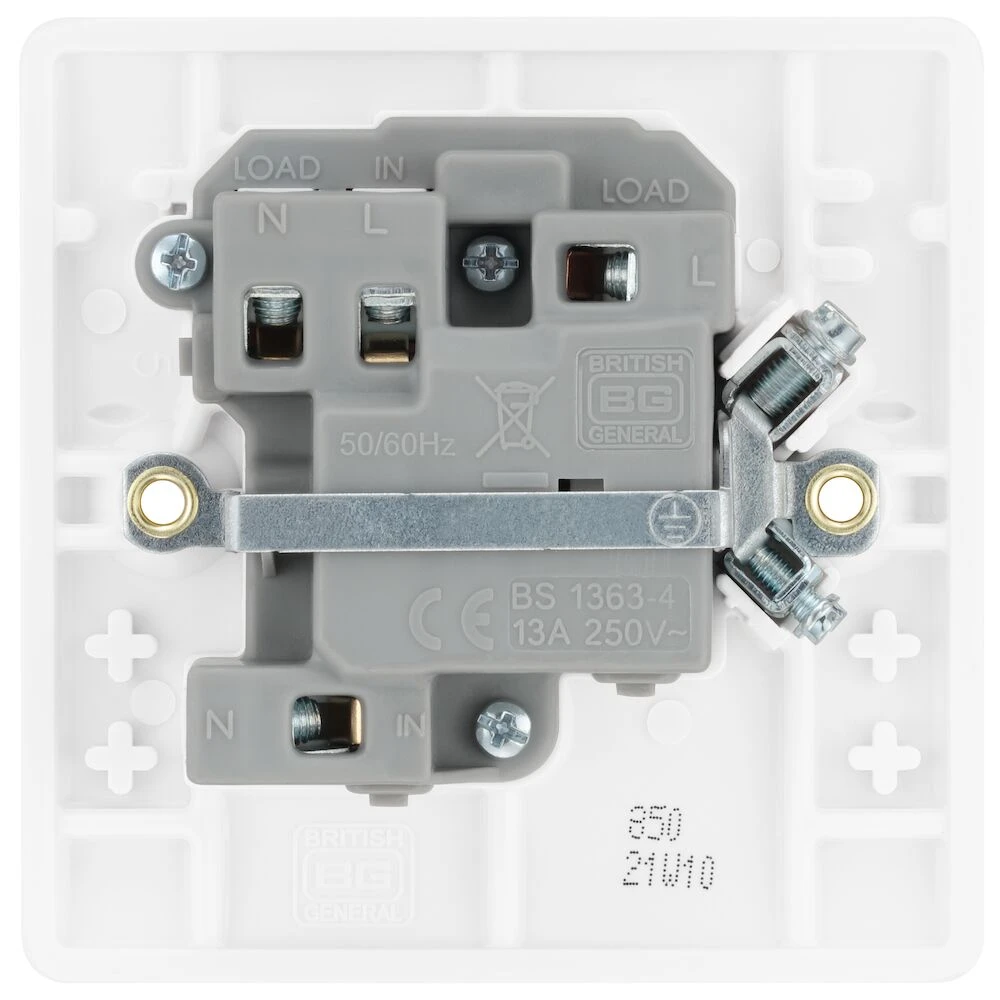 BG Nexus Series White Moulded 13A Switched Fused Connection Unit