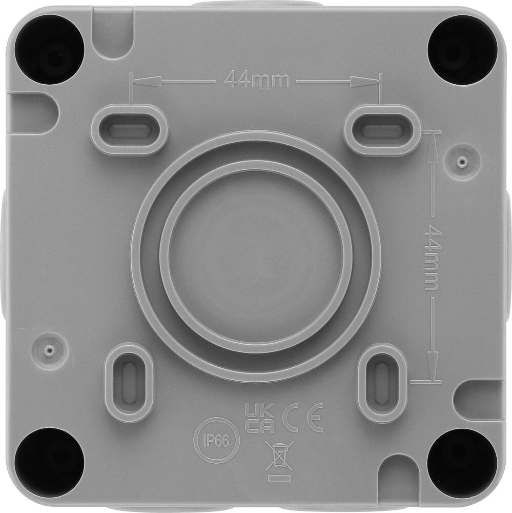 BG Weatherproof, 20A Double Switch, 2 Way, IP66