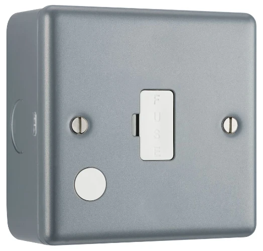 BG Metal Clad 13A Unswitched Fused Connection Unit with Optional Flex Outlet