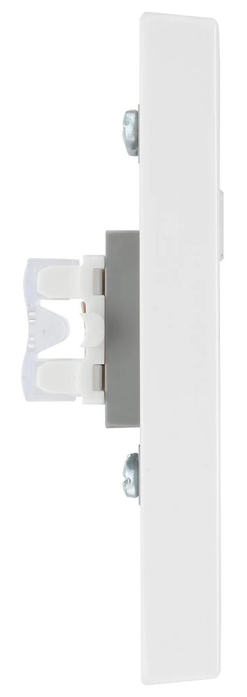 BG White Moulded Square Edge Double RJ45 Telephone Socket IDC Type