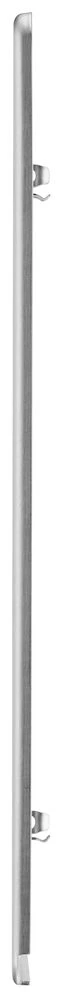 BG Grid Screwless Flatplate Square Front Plate 6 Module, Brushed Steel
