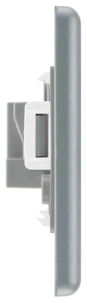 BG Metal Clad 2A Single Round Pin Unswitched Socket