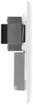 BG Nexus Series White Moulded Shaver Socket Dual Voltage 115/240V