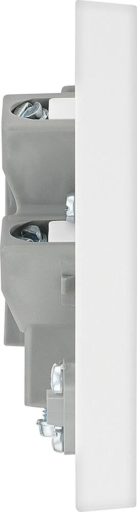 BG White Moulded Square Edge 13A Unswitched Fused Connection Unit