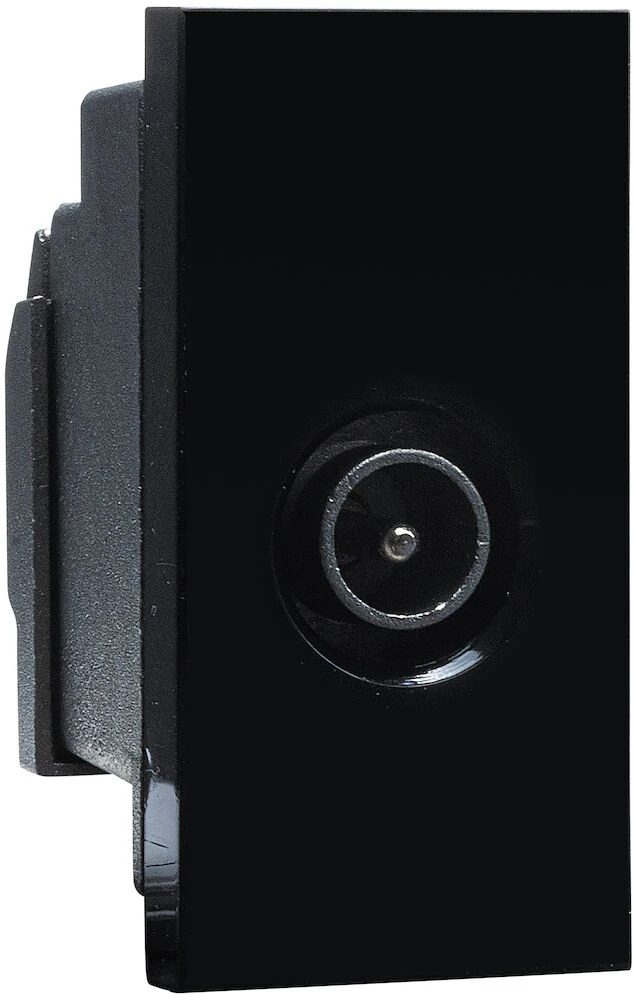 BG Euro Module IEC, Screened, Male, Black
