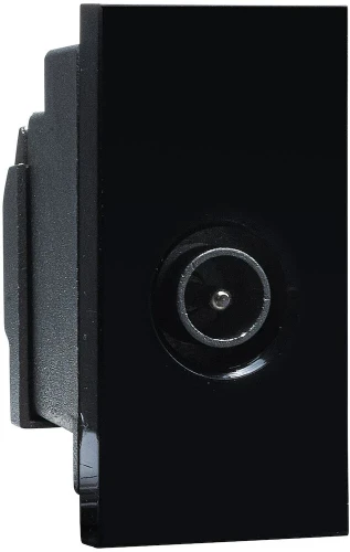BG Euro Module IEC, Screened, Male, Black