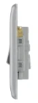 BG Nexus Metal Brushed Steel, 20A 16AX Intermediate Switch