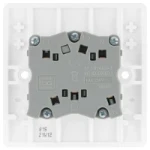 BG Nexus Series White Moulded 10AX Triple Pole Fan Isolator Switch