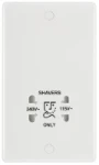 BG Nexus Series White Moulded Shaver Socket Dual Voltage 115/240V