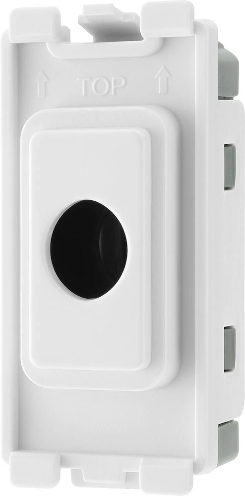 BG Grid Flex Outlet Module White