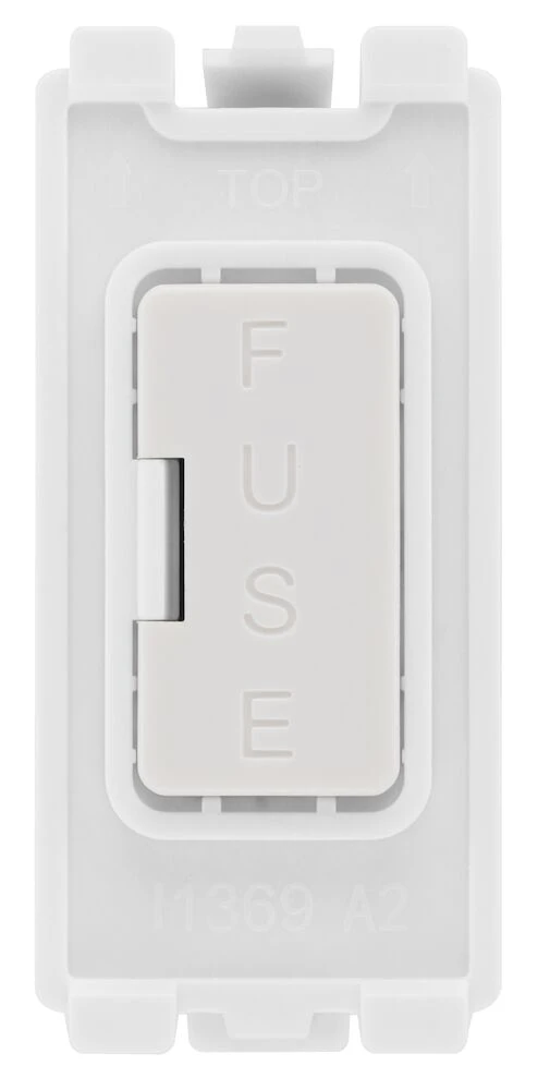 BG Grid 13A Fuse Module White