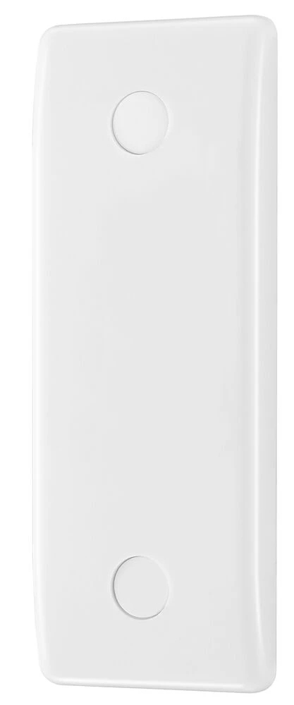 BG Nexus Series White Moulded Single Architrave Blank Plate