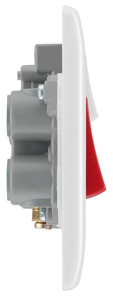 BG Nexus Series White Moulded 45A Cooker Control Unit With 13A Socket And LED Indicators