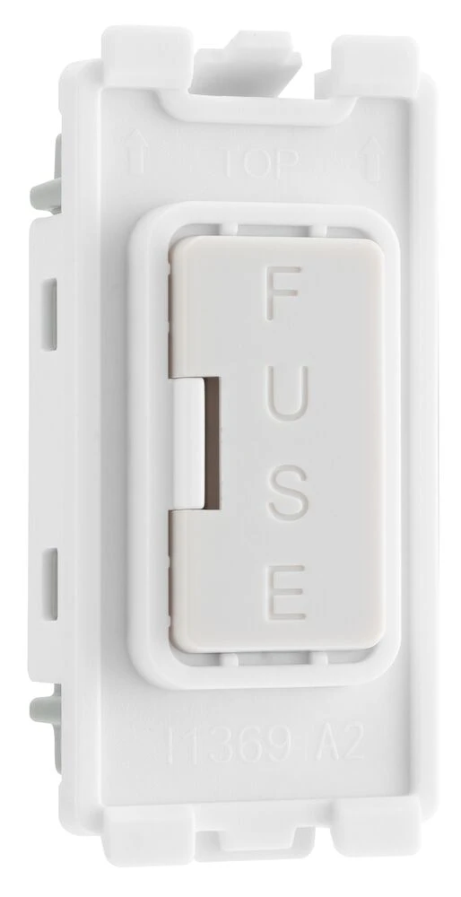 BG Grid 13A Fuse Module White