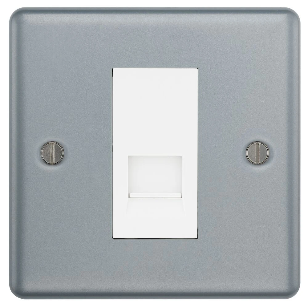 BG Metal Clad Single Master Telephone Socket, Screw Type
