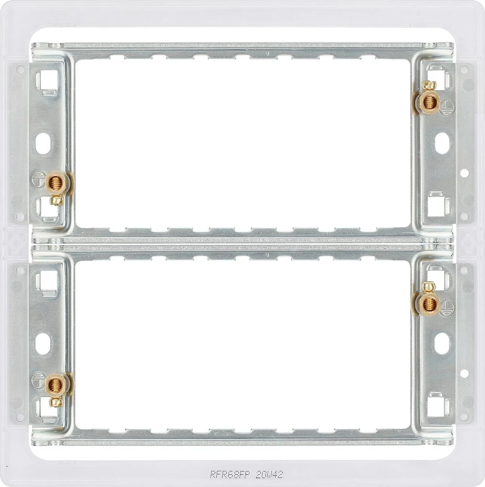 BG Grid Frame 6 or 8 Modules, for Screwless Grid plates