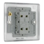 BG Nexus Metal Brushed Steel, 20A 16AX Intermediate Switch