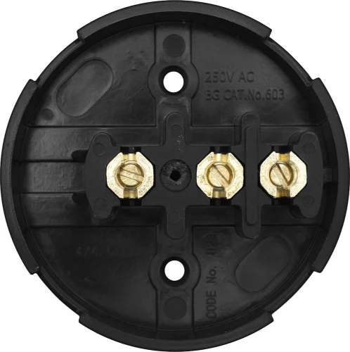 BG Junction Box 3 Way, 30A, 3.5/89mm Dia, Brown