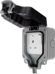 BG Nexus Storm, 13A Single Switched Socket, IP66