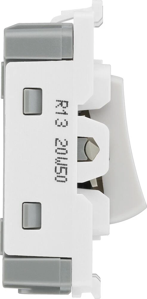 BG Grid 20A Switch Module Intermediate, White