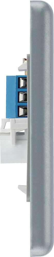 BG Metal Clad Double Secondary Telephone Socket, Screw Type