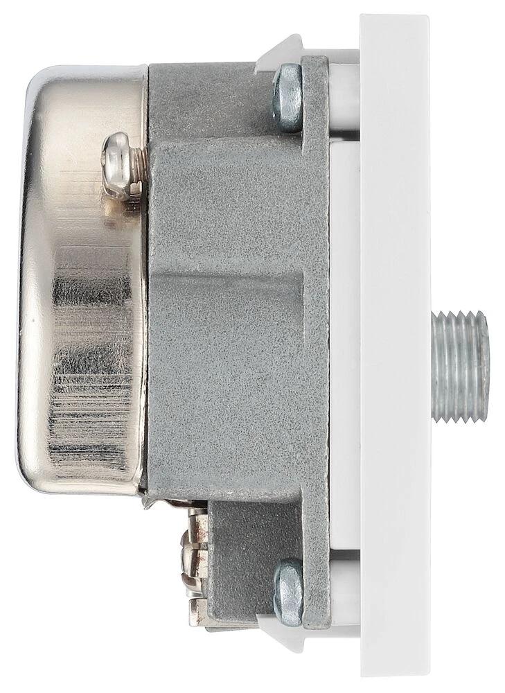 BG Euro Module TV, and Satellite, IEC Male, SAT-F Female, White
