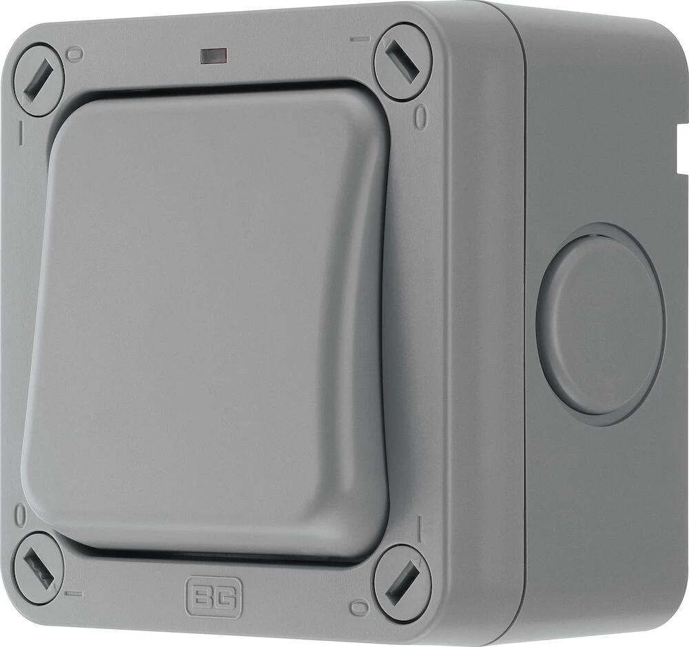 BG Weatherproof, 20A Single Switch, 2 Way, Double Pole, IP66