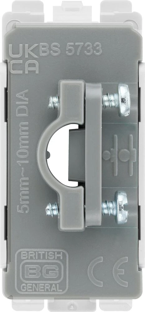 BG Grid Flex Outlet Module White