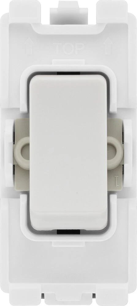 BG Grid 20A Switch Module Intermediate, White