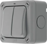 BG Weatherproof, 20A Double Switch, 2 Way, IP66
