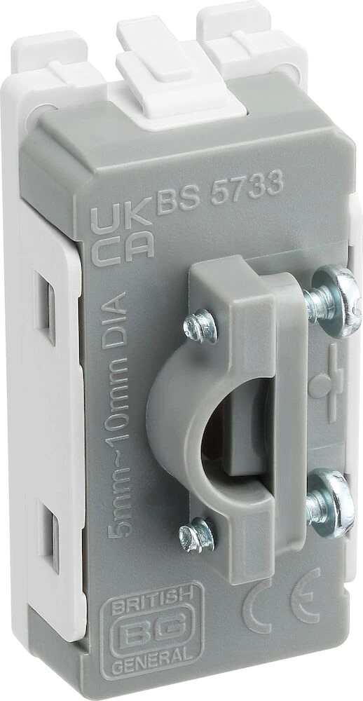BG Grid Flex Outlet Module White