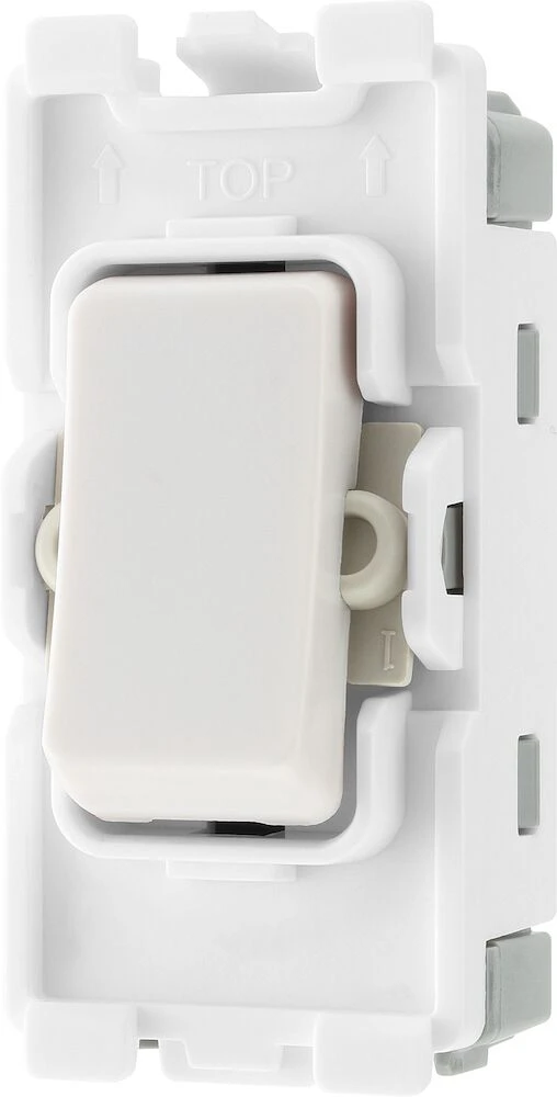 BG Grid 20A Switch Module Intermediate, White