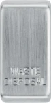 BG Grid Replacement Rocker WASTE DISPOSAL, Pack of 10, Brushed Steel