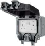 BG Nexus Storm, 13A Double Switched Socket, IP66