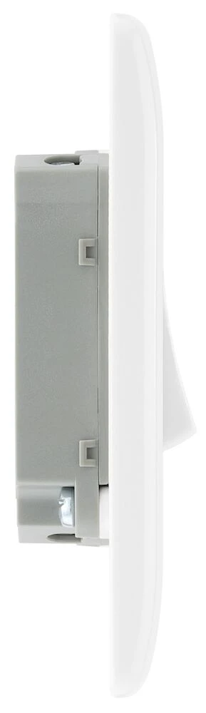 BG Nexus Series White Moulded 20A 16AX Double Switch 2 Way