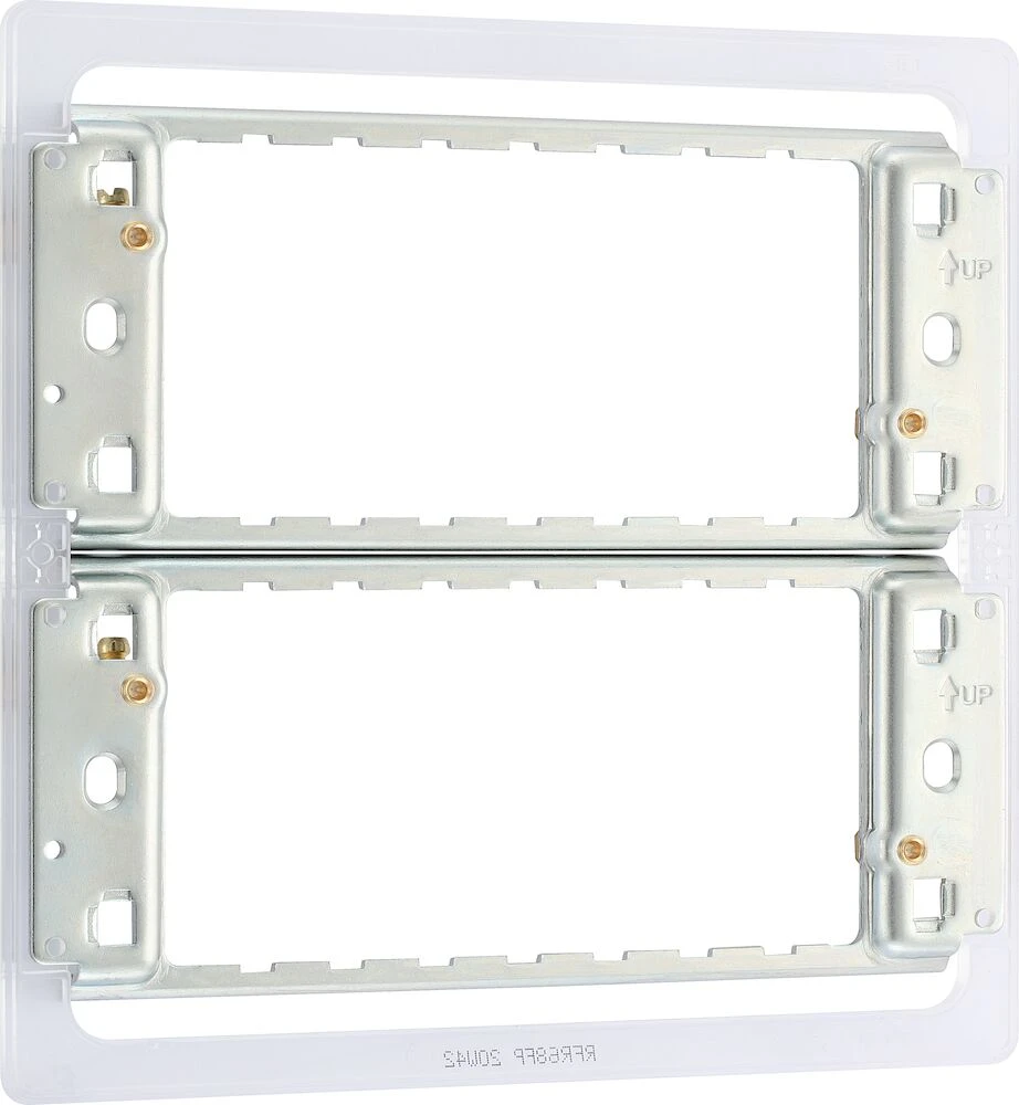 BG Grid Frame 6 or 8 Modules, for Screwless Grid plates