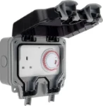 BG Nexus Storm, IP66 Weatherproof 13A Single Socket with Mechanical Timer Control
