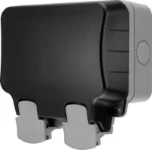 BG Nexus Storm, 13A Double Switched Socket, IP66