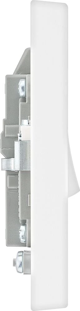 BG White Moulded Square Edge 20A Double Pole Switch