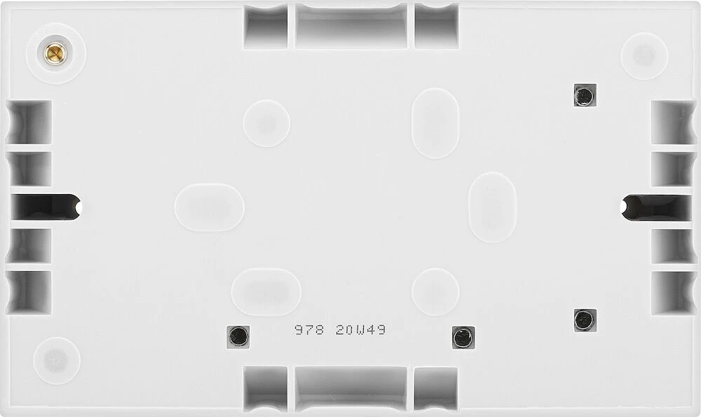 BG White Moulded Square Edge Double Surface Box 45mm