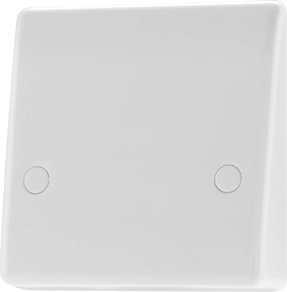 BG Nexus Series White Moulded 45A Cooker Flex Outlet Plate Bottom Entry