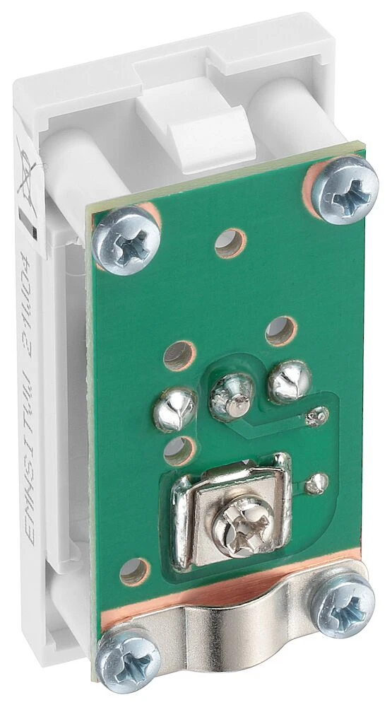 BG Euro Module Co-Ax, Isolated, White