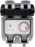 BG Nexus Storm, IP66 Weatherproof 13A Single Socket with Mechanical Timer Control