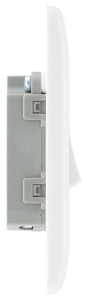 BG Nexus Series White Moulded 10AX Bell Push Switch 1 Way