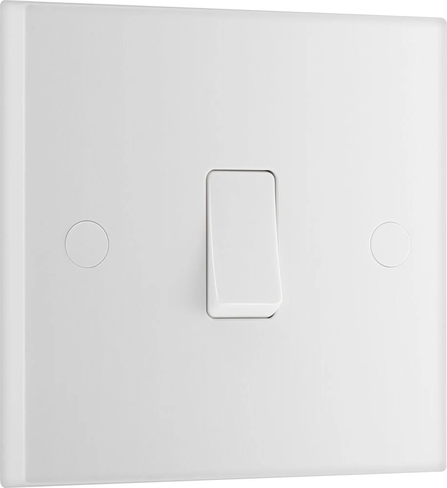 BG White Moulded Square Edge 20A 16AX Intermediate Switch