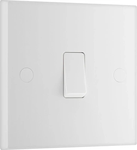 BG White Moulded Square Edge 20A 16AX Intermediate Switch