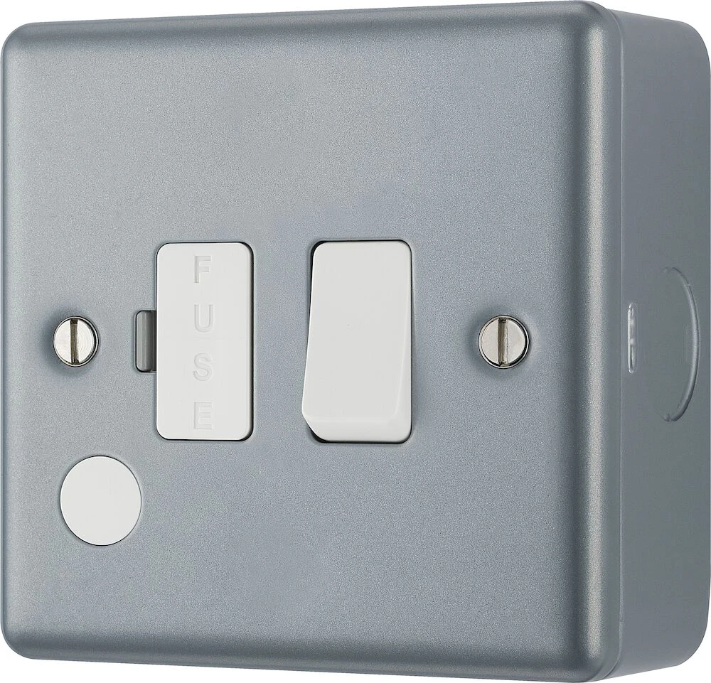 BG Metal Clad 13A Switched Fused Connection Unit with Optional Flex Outlet