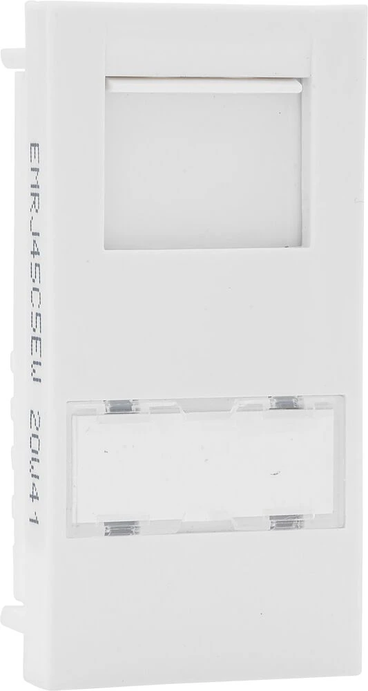 BG Euro Module RJ45, CAT5E, IDC, White